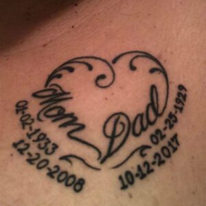 Tattoo Ideas in Memory of Mom and Dad