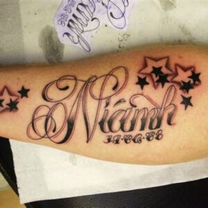 Tattoo Ideas with Names and Stars