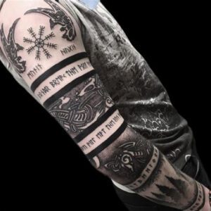 Viking Sleeve Tattoo Ideas for Men