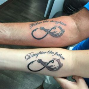 Wife Daughter Tattoo Ideas for Dad