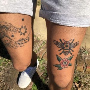 Above the Knee Tattoo Ideas for Guys