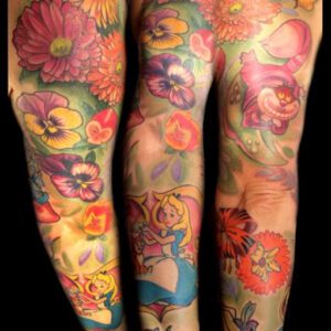 Alice in Wonderland Tattoo Ideas for Women