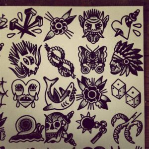 American Traditional Tattoo Ideas Black and White