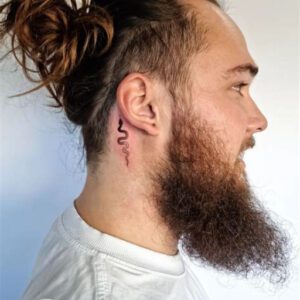 Behind Ear Tattoo Ideas For Men