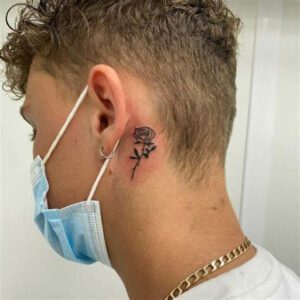 Behind the Ear Tattoo Ideas Male