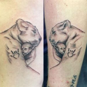 Black Mom and Son Tattoo Ideas