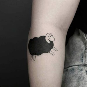 Black Sheep Tattoo Ideas for Guys