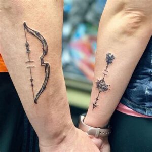 Bow and Arrow Couple Tattoo Ideas