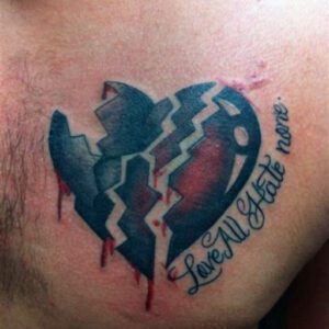 Broken Heart Tattoo Ideas for Guys