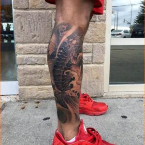 Calf Leg Sleeve Tattoo Ideas for Men