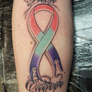 Cancer Ribbon Tattoo Ideas for Guys