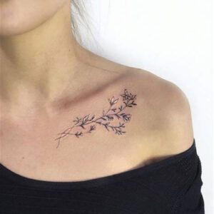 Collar Bone Tattoo Ideas for Women