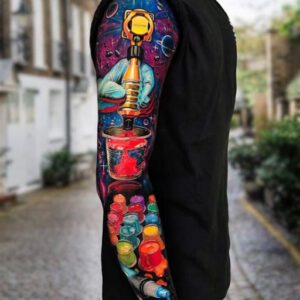 Color Tattoo Sleeve Ideas for Guys