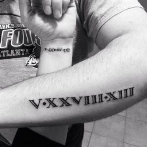 Date of Birth Tattoo Ideas for Men