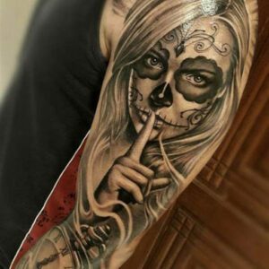 Day of the Dead Sleeve Tattoo Ideas