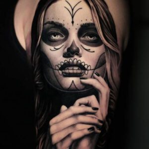 Day of the Dead Tattoo Sleeve Ideas