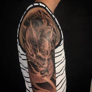 Dragon Sleeve Tattoo Ideas for Men