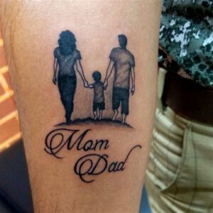 Father Mother and Son Tattoo Ideas