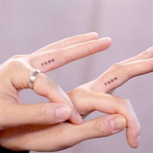 Finger Tattoo Ideas for Best Friends