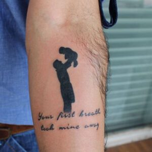 First Born Daughter Tattoo Ideas for Dad