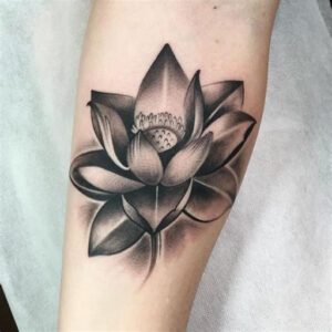 Flower Tattoo Ideas Black and Grey