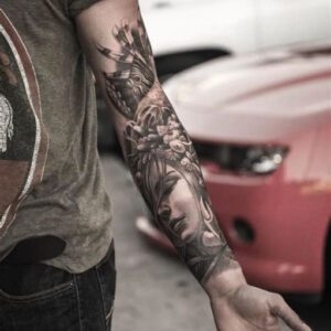 Forearm Tattoo Ideas for Men Medium Size