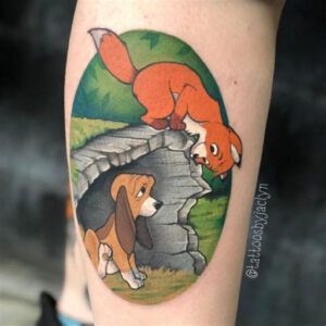 Fox and the Hound Tattoo Ideas