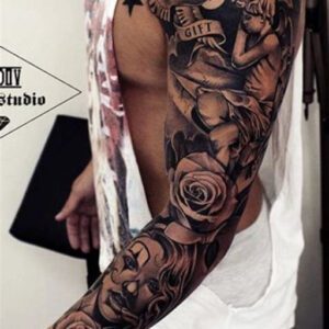 Full Sleeve Tattoo Ideas Black Male