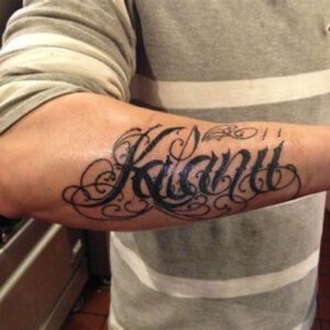 Girlfriend Name Tattoo Ideas on Arm