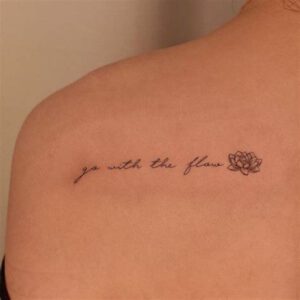 Go With the Flow Tattoo Ideas