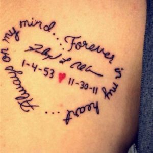 Good Tattoo Ideas for Remembering a Loved One