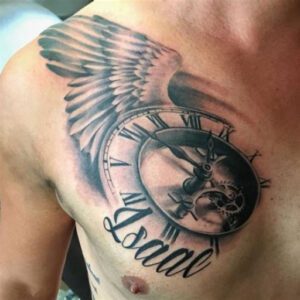 Half Chest Tattoo Ideas for Men