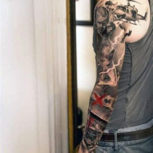 Half Sleeve Tattoo Ideas Black Male