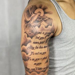 Half Sleeve Tattoo Ideas for Men Upper Arm