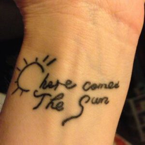 Here Comes the Sun Tattoo Ideas