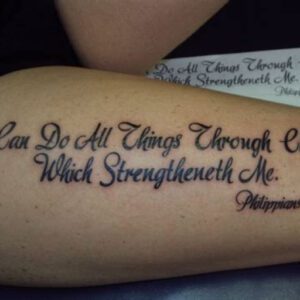 I Can Do All Things Through Christ Tattoo Ideas