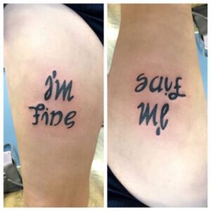 IM Fine Save Me Tattoo Ideas