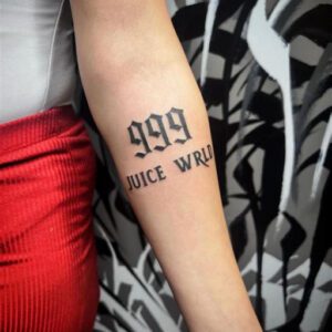 Juice WRLD Tattoo Ideas: 999 Meaning Unveiled