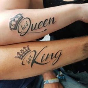 King and Queen Couple Tattoo Ideas