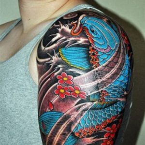 Koi Fish Half Sleeve Tattoo Ideas