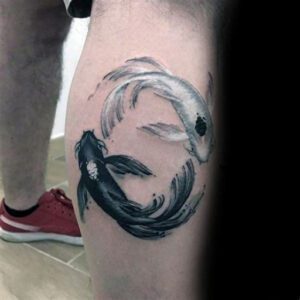 Koi Fish Yin Yang Tattoo Ideas