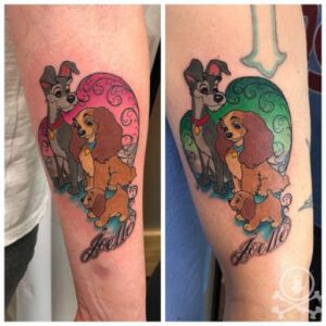 Lady and the Tramp Tattoo Ideas