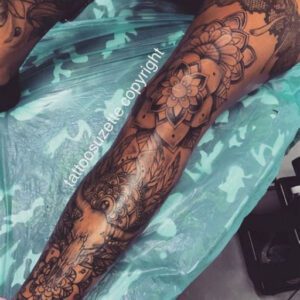 Leg Tattoo Ideas for Black Females