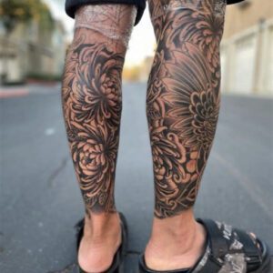 Leg Tattoo Ideas for Men Calf