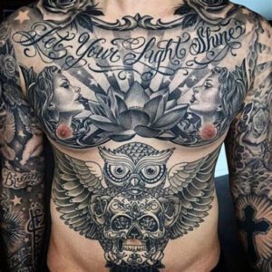 Lower Stomach Tattoo Ideas for Men