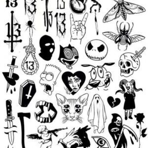 Marvel Tattoo Ideas Black and White