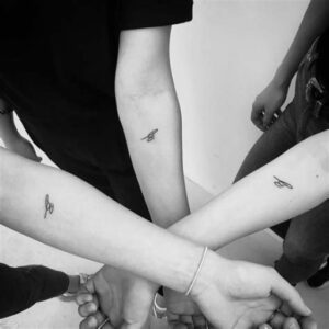 Matching Tattoo Ideas for 3 Friends