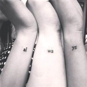 Matching Tattoo Ideas for 3 Siblings