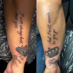 Matching Tattoo Ideas for Black Couples