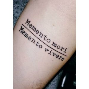 Memento Mori Memento Vivere Tattoo Ideas